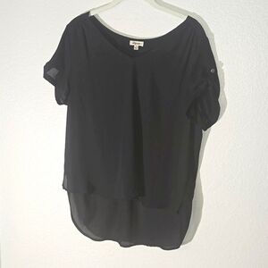 Lily Star black blouse. Size L
